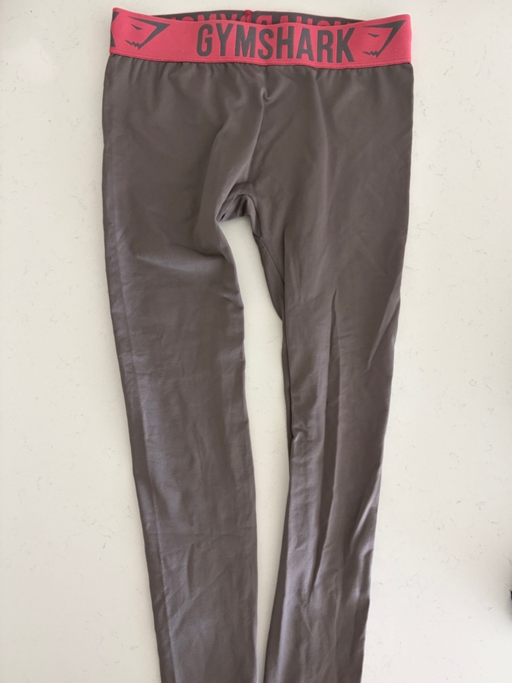 Gymshark Leggings with Pink Branded Waistband